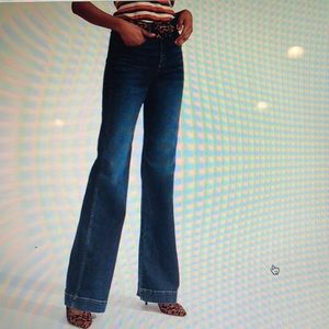 Veronica Beard Layton High Rise Wide Leg Jean